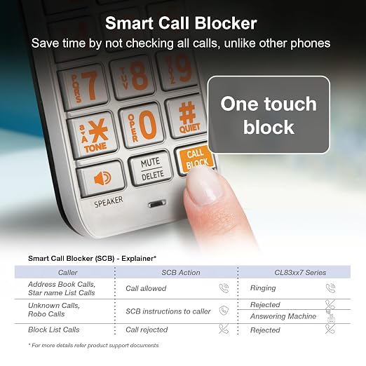 AT&T CL83107 DECT 6.0 Cordless Phone, 5-Handset, Silver/Black | Dual Keypad Base, Answering Machine, Smart Call Blocker, Caller ID Announcer, Intercom & Long Range