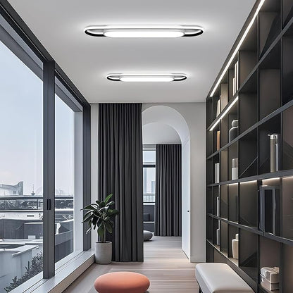 28.3 Inch Smart LED Ceiling Light,40W High Brightness Linear Flush Mount Light Fixture,Dimmable Long Led Ceiling Lamp with Remote Control for Kitchen,Garage,Hallway,Laundry,Study Room.