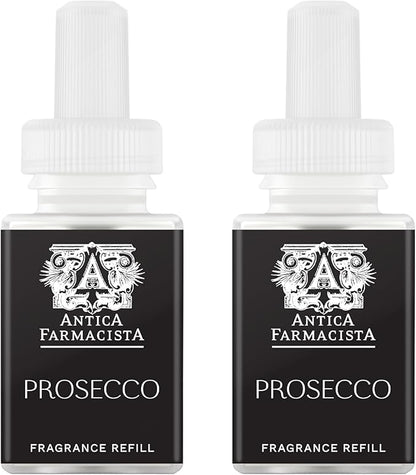 Pura & Antica Farmacista Home Scent Refill - Smart Home Air Diffuser - Up to 120-Hours of Luxury Fragrance per Refill - Household Essential - Safe - 2 Pack, Prosecco
