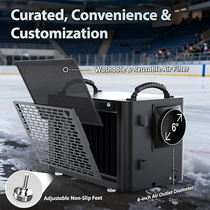 155 Pints Commercial Dehumidifier for Basement with Pump and Drain Hose, Large Space Dehumidifier for Crawl Space, Attic, Garage, Home, Industrial, Water Damage, Auto Defrost, Energy Star