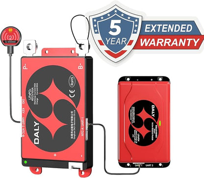 DALY BMS 12V 4S 100A Balance - 1A Active Cell Balancing BMS with Bluetooth Module for 12V LiFePO4 Battery Pack for RV trolling Motor Battery Portable Power Station