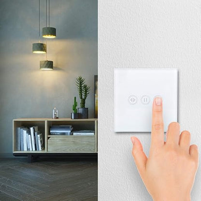 ABS Material Housing for Scene Control - Smart Switch Wireless WiFi Remote Control Touch Power Distribution Device Compatible with Google Home IFTTT Roqi and iOS Siri 800W Capacity