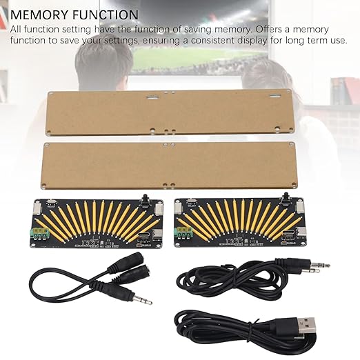 Audio Level Indicator, Voice Controlled Music Level Indicator with Adjustable Light Speed Controls for Home Stereo System