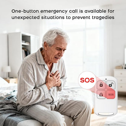 Alarm System for Home Security,21Pcs DIY Kit Touch Screen Siren Hub with Loud Alarm,SOS Button,Window Alarms, Remotes,Door/Motion Sensors,APP Control,Compatible with Alexa,NO Monthly Fee