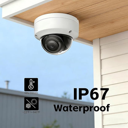 DS-2CD2183G2-I 4K 8MP AcuSense Vandal Fixed Dome POE IP Camera Outdoor, 4 mm Wide Angle, 3-Axis, WDR, IP67, IK10, Work with Ⲏіkconnect, Guarding Vision