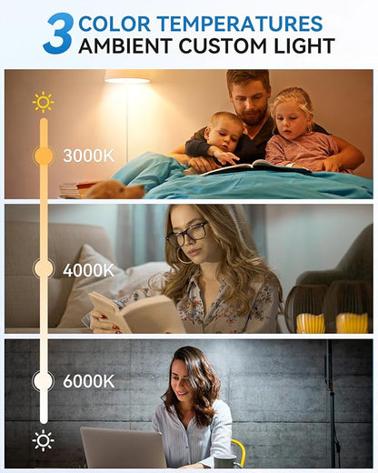 Solar & USB Rechargeable Light Bulbs With Remote + Touch Control, 3 Colors & Dimmable, Large Solar Panel 1800mAh Battery Powered Light Bulb, Battery Light Bulbs Indoor For Home Camping Shed