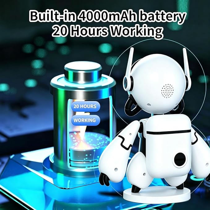 2K Indoor Robot Camera, 2.4G WiFi Security Indoor Camera for Baby Pet