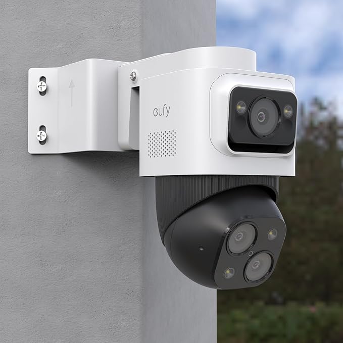 Corner Mount Bracket Compatible with eufy PoE NVR Security System S4 Max,eufyCam S4 and eufy PoE Bullet-PTZ Cam S4 Camera (White)
