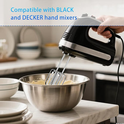2pcs Hand Mixer Beaters Attachments Compatible with MX600B MX3200B MX1500W | Hand Mixer Beaters Attachments Compatible with MX Series Electric Hand Mixers for Cooking and Baking
