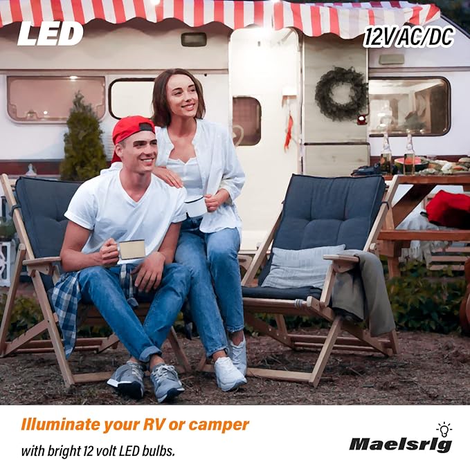 LED 12V Light Bulb, 100W Equivalent, Daylight White 5000K, 13W 1200 Lumens, 12 Volt AC/DC, Non-Dimmable E26 Base, Low Voltage Light Bulbs for Boat, RV, Shed, Off Grid Cabin, and Solar Power, 4-Pack
