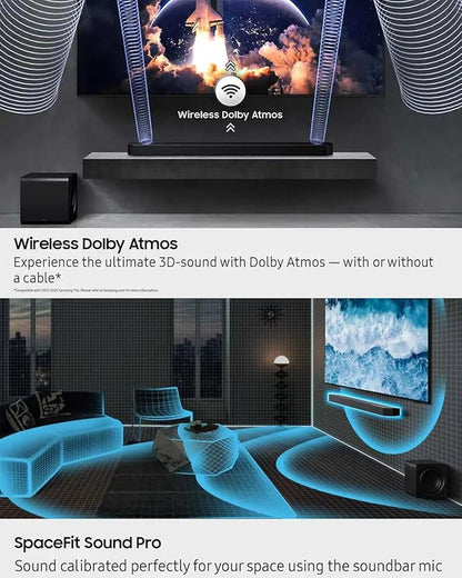 Samsung Q-Series Soundbar HW-Q930F 9.1.4ch with Subwoofer & Rear Speakers, Dolby Atmos DTS:X Premium Home Theater System, Cinematic Surround Sound for TV, Movies & Gaming