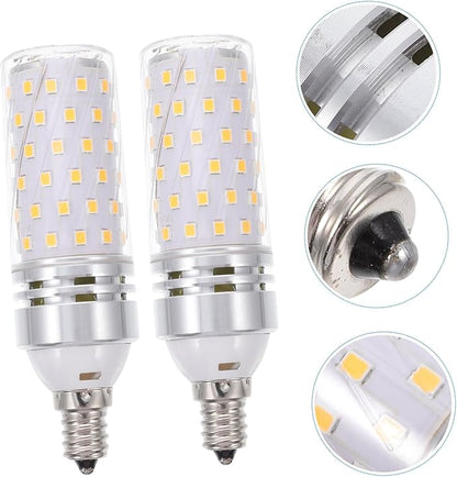 STOBOK E12 Base Smart Led Light Bulbs Replacement for Home Lighting Saving Flicker Free Inch Ideal for Bedroom and Living Room 2-Pack