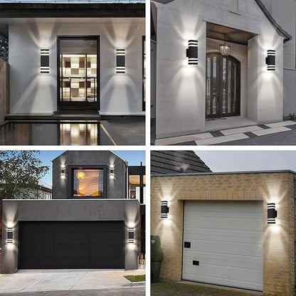 1 Pack LED Outdoor Light Fixture, Aluminum Wall Lights, IP65 Rated for Porch, Patio, Garage, Warm White 3000k