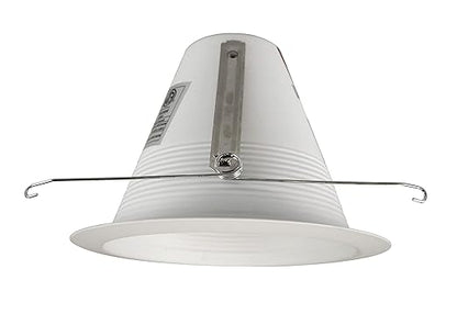NICOR Lighting 6 inch White Airtight Recessed Cone Baffle Trim, Fits 6 inch Housings (17550A)