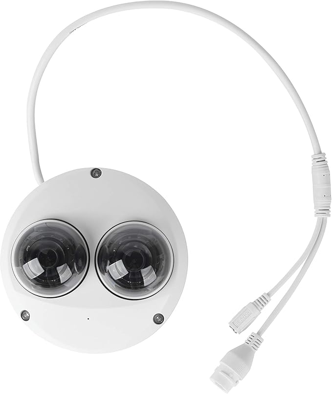 EmpireTech 2x4MP 1/2.7" CMOS Starlight IR Mini Dome Dual Lens IP Wired Camera Good for Corridor,Dual-Directional No-Splicing,Multi-Sensor,Built-in Mic, IPC-E541F-E2-AS 3.6MM