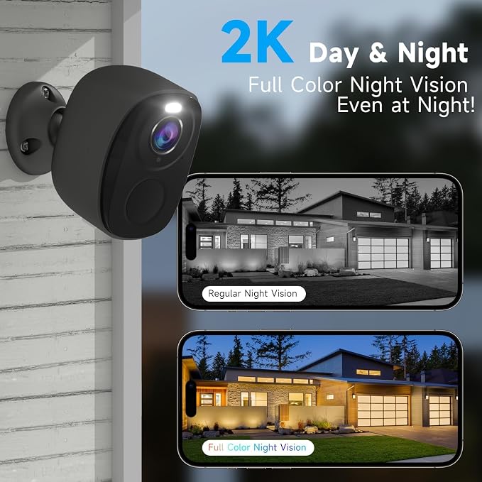 5G/2.4G Security Cameras Wireless Outdoor, 4Packs Cameras System