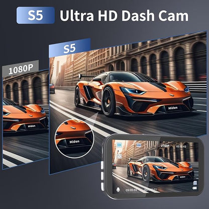 Miden 2-Channel Dash Cam