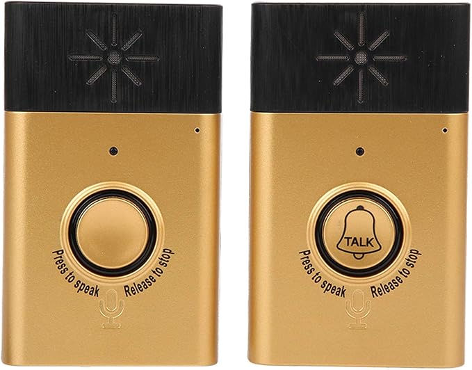 Doorbell, Smart Voice Doorbell 2 Way Conversation Talk Intercom Doorbell Kit Indoor Outdoor Access Control System for Home Office Security
