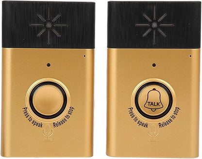Doorbell, Smart Voice Doorbell 2 Way Conversation Talk Intercom Doorbell Kit Indoor Outdoor Access Control System for Home Office Security