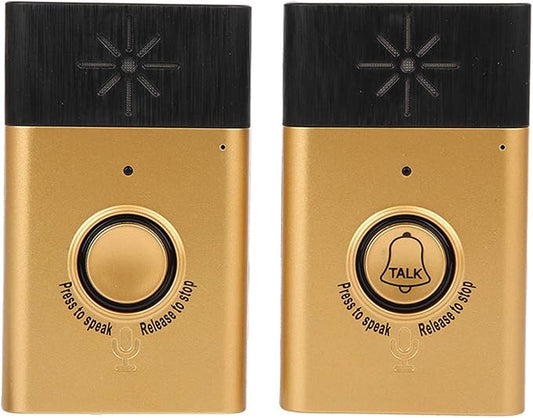 Doorbell, Smart Voice Doorbell 2 Way Conversation Talk Intercom Doorbell Kit Indoor Outdoor Access Control System for Home Office Security