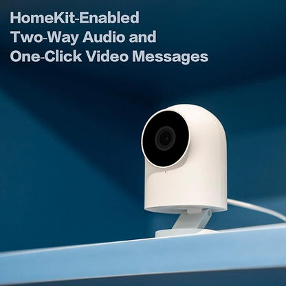 Aqara Security Camera, HomeKit Secure Video Indoor Camera, Night Vision, Two-Way Audio, 1080P HD Plug-in Indoor Cam, Security Home Camera, Smart Home Bridge for Alarm System, Works with IFTTT