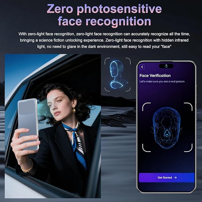 17PM Smartphone: Snapdragon 8 Gen 3, 12GB RAM + 512GB Storage, 7000mAh Battery, 6.99-inch Display, 68MP+108MP Camera, Android 15, 5G, Dual SIM - Superior OS Outperforms Competitors (Blue)