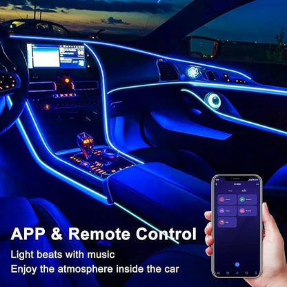 Pandery RGB COB LED Strip Light,DC24V 576leds/m Music Synchronized Color Change APP and Bluetooth Remote Control 9.84FT/3M,Indoor RGB COB Strip Light for Bedroom,Game Room,Bar,Party