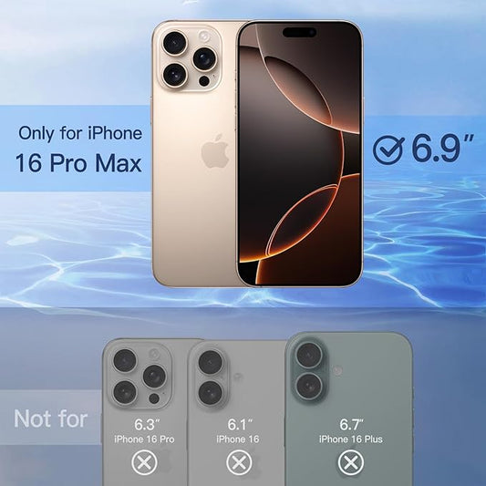 JETech Privacy Full Coverage Screen Protector for iPhone 16 Pro Max 6.9-Inch, Black Edge Anti-Spy Tempered Glass Film with Easy Installation Tool, Case-Friendly, 2-Pack