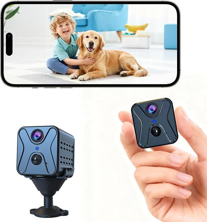 javiscam Hidden Camera 4K HD Wireless Spy Camera with Video, Mini Indoor Cameras for Home Security, AI Motion Detection, Night Vision, Built-in Siren, 60-Day Battery Life, Nanny cam, pet Camera