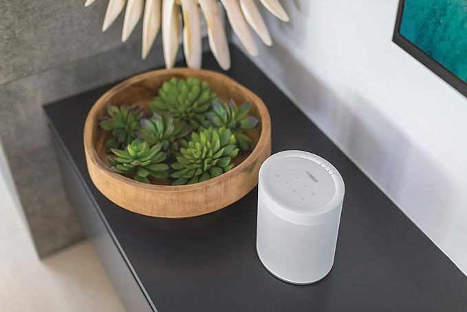 Yamaha WX-021 MusicCast 20 Wireless Speaker, Alexa Voice Control, White (Renewed)