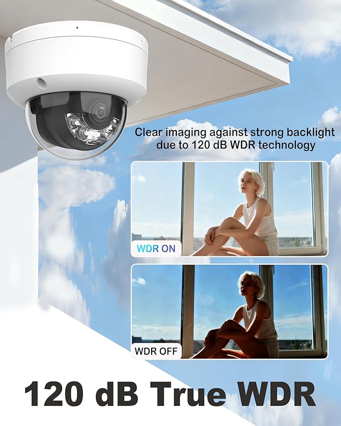 DS-2CD2143G2-LI(DS-2CD2143G2-I Upgrade) 2.8mm Hik 4MP AcuSense PoE IP Dome Camera with Smart Hybrid Light,120dB WDR, Human/Vehicle Detection, IP67 & IK10 Rating,Compatible with Ⲏіk-Connect