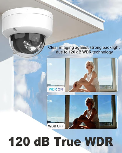DS-2CD2143G2-LI(DS-2CD2143G2-I Upgrade) 2.8mm Hik 4MP AcuSense PoE IP Dome Camera with Smart Hybrid Light,120dB WDR, Human/Vehicle Detection, IP67 & IK10 Rating,Compatible with Ⲏіk-Connect