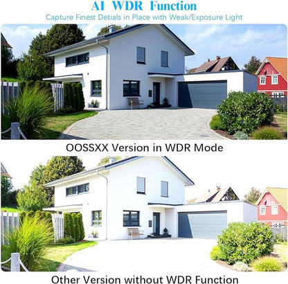 (2026 Update) Wireless WiFi Outdoor Security Camera System with Dual Antenna Cameras, 55% Stronger Signal, 130° Wide Angle, 65ft Night Vision, 2-Way Audio, No Monthly Fee, Home NVR Security System