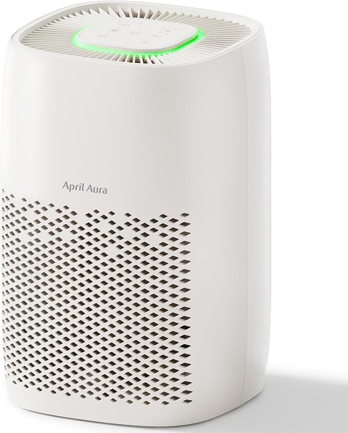 Air Purifier for Bedroom Small Air Cleaner for Home Pets Covers up 1076Ft²