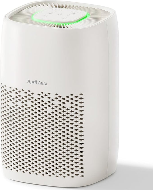 Air Purifier for Bedroom Small Air Cleaner for Home Pets Covers up 1076Ft²
