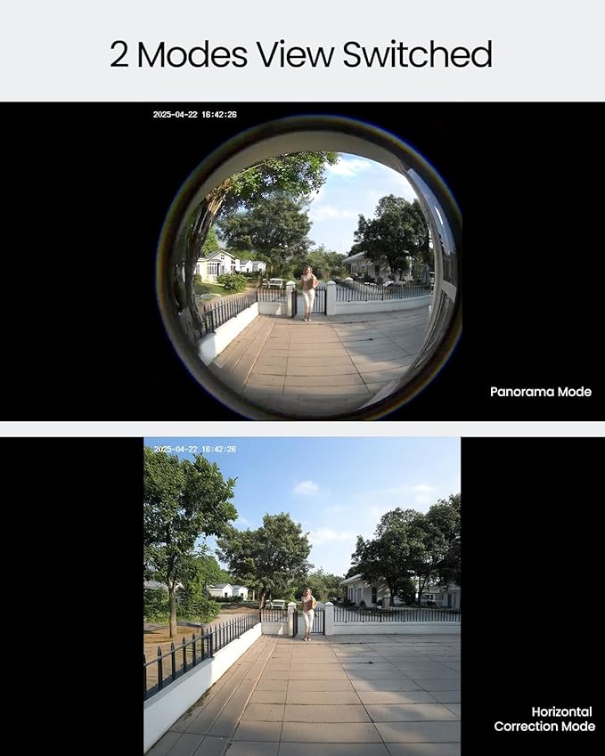 ieGeek Video Doorbell Camera Wireless, Head-to-Toe 180° Ultra View Battery Powered, No Subscription Fee, 2K 3MP HD, Smart Motion Detection, Real-time Alerts, Local/Cloud Storage, Only 2.4GHz WiFi