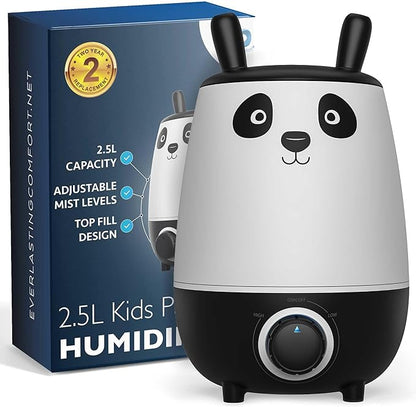 Everlasting Comfort 2.5L Kids Humidifiers for Bedroom - Easy to Clean 24HR Runtime No-Filter Quiet Kids & Baby Humidifier for Nursery, Home, Plants, Allergies, Dry Skin, Congestion, Indoor