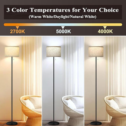M 3 Color Temperature LED Light Bulb A19 2700K-5000K-4000K,3CCT Color Changing Light Bulbs,Energy Saving 9W(60W Equivalent) LED Bulb,810LM,e 26 Base for Bedroom,Living Room,2 Pack