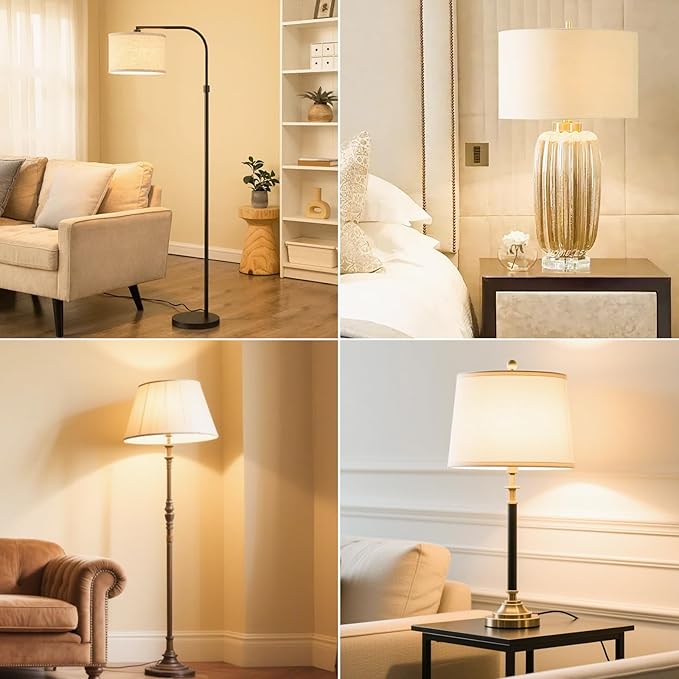 MorningLight A15 LED Bulb 60Watt Equivalent 3000K Soft White, E12 Small Base Candelabra Round Light Bulb, 600LM, Non-Dimmable, A15 Light Bulb for Ceiling Fan, Modern & Rustic Lighting Fixtures, 6 Pack