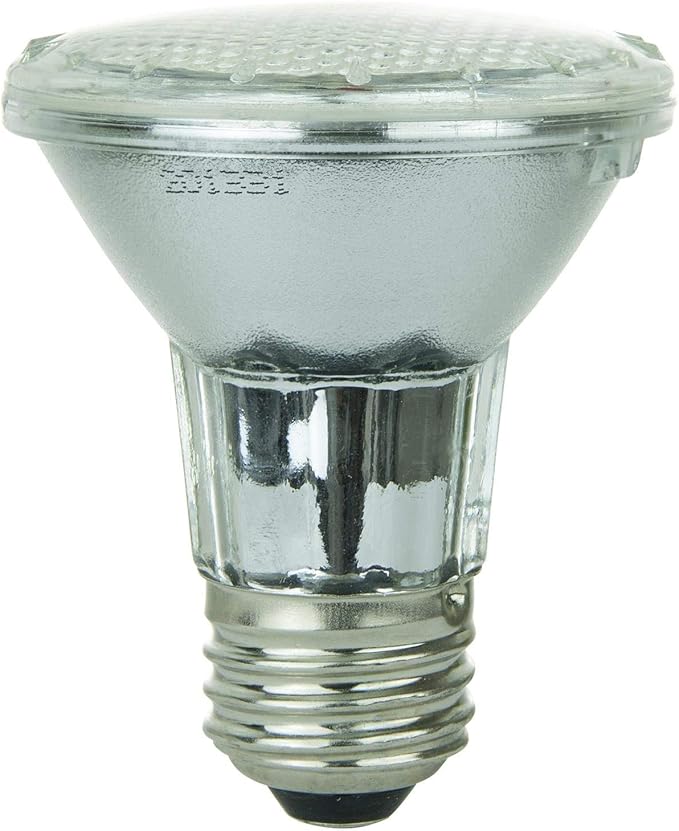 Sunlite - Yellow LED PAR20 Reflector Light Bulb, 2 Watts, 120 Volts, Medium Base, 30,000 Hour Lamp Life, 30 Lumens, Narrow Flood, 30° Beam Angle, Energy Saving, Multi-Use, Indoor/Outdoor (6 Pack)
