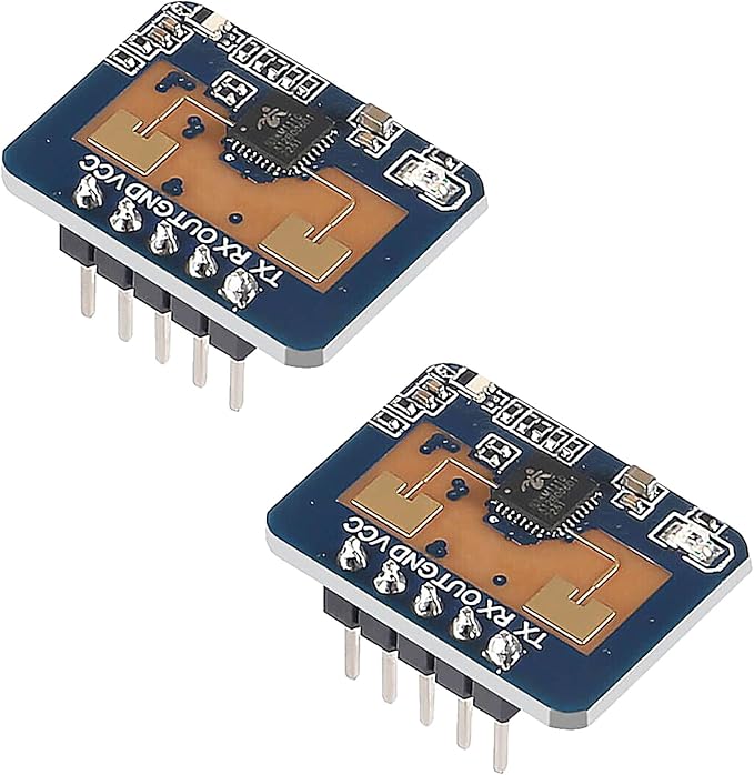 2pcs LD2410C Human Presence Radar Sensor Module HLK-LD2410 LD2410 Millimeter Wave Non-Contact 24GHz ISM Band Serial Port IO Level Output