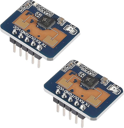 2pcs LD2410C Human Presence Radar Sensor Module HLK-LD2410 LD2410 Millimeter Wave Non-Contact 24GHz ISM Band Serial Port IO Level Output