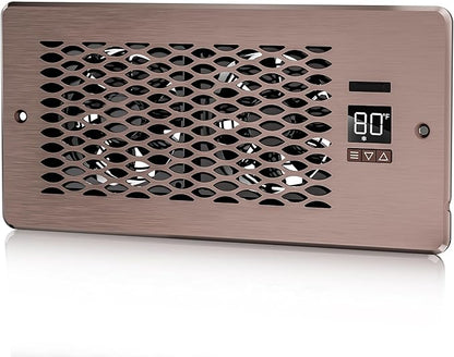 Built-in Register Booster Fan with Cover for Air Heat Vent with Fan, Fits 4"x10" Duct/Ceiling/Floor Vents, Improves AC & Heating/Cooling, Quiet 10-Speed Household/Bedroom Ventilation