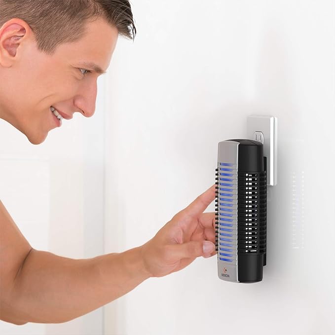 Plug In Air Purifier with UV-C Light - Air Purifiers for Home, Eliminates Viruses, Bacteria, Germs, Mold - Deodorizer Air Freshener for Home
