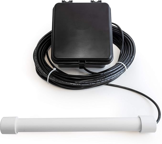 Dakota Alert Driveway Alarm Sensor - DCPT-4000 Driveway Alarms Wireless Outside Weatherproof Vehicle Sensor, 1 Mile Long Range Sensors, Vehicle Detecting Probe Transmitter & 50' Direct Burial Cable