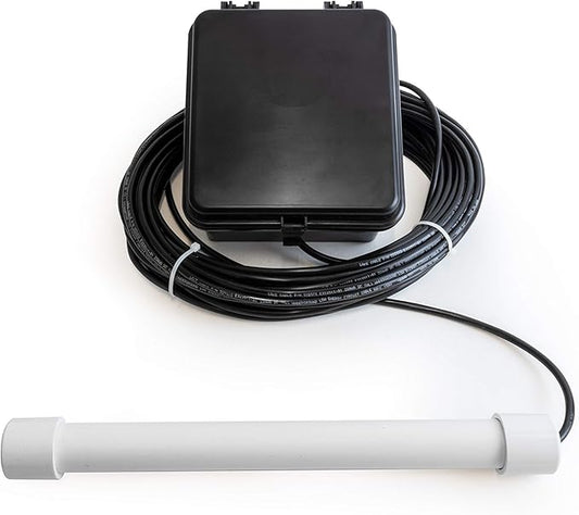 Dakota Alert Driveway Alarm Sensor - DCPT-4000 Driveway Alarms Wireless Outside Weatherproof Vehicle Sensor, 1 Mile Long Range Sensors, Vehicle Detecting Probe Transmitter & 50' Direct Burial Cable