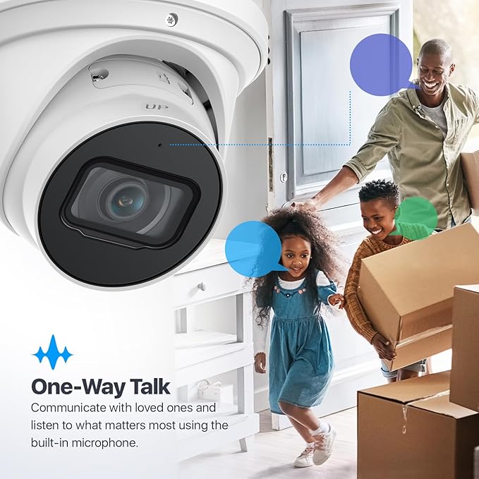 Amcrest 5MP Optical Zoom AI IP PoE Camera, Varifocal Outdoor IP POE Camera Turret, Human & Vehicle Detection, 2.7mm~13.5mm Lens, IP67, 5X Optical Zoom, (IP5M-VT1289EW-AI)