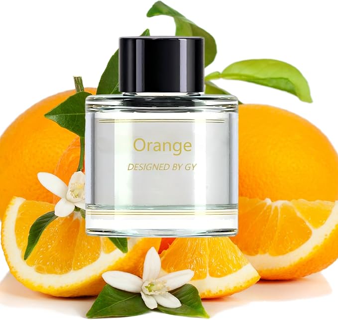 Car Air Fresheners，Smart Car Air Freshener Perfume Refill, [Pronounced Fragrance],1.69 fl oz (50ml), lasts 2–6 months, safe for pregnant women and babies (Orange-fresh)