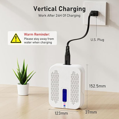 Rechargeable Small Dehumidifier, Pack of 2, Portable Mini Dehumidifier for Bathroom, Highly Efficient Dehumidification, Energy Saving, Suitable for Closet, Cars, Wardrobes