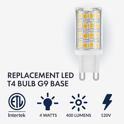 Newhouse Lighting 4w LED T4 Bulb G9 Base 3000k (4-Pack)